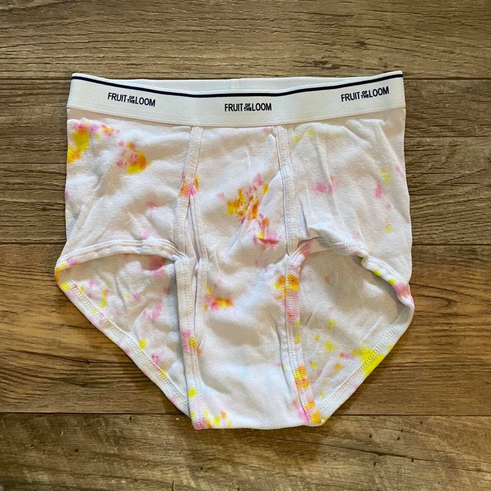 Hand dyed tie dye undies